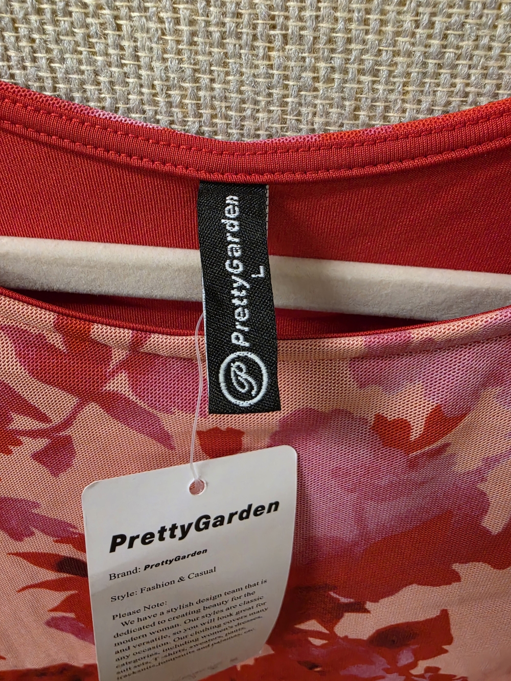Sleeveless Pink & Red Floral Maxi Dress - Picture 2 of 7